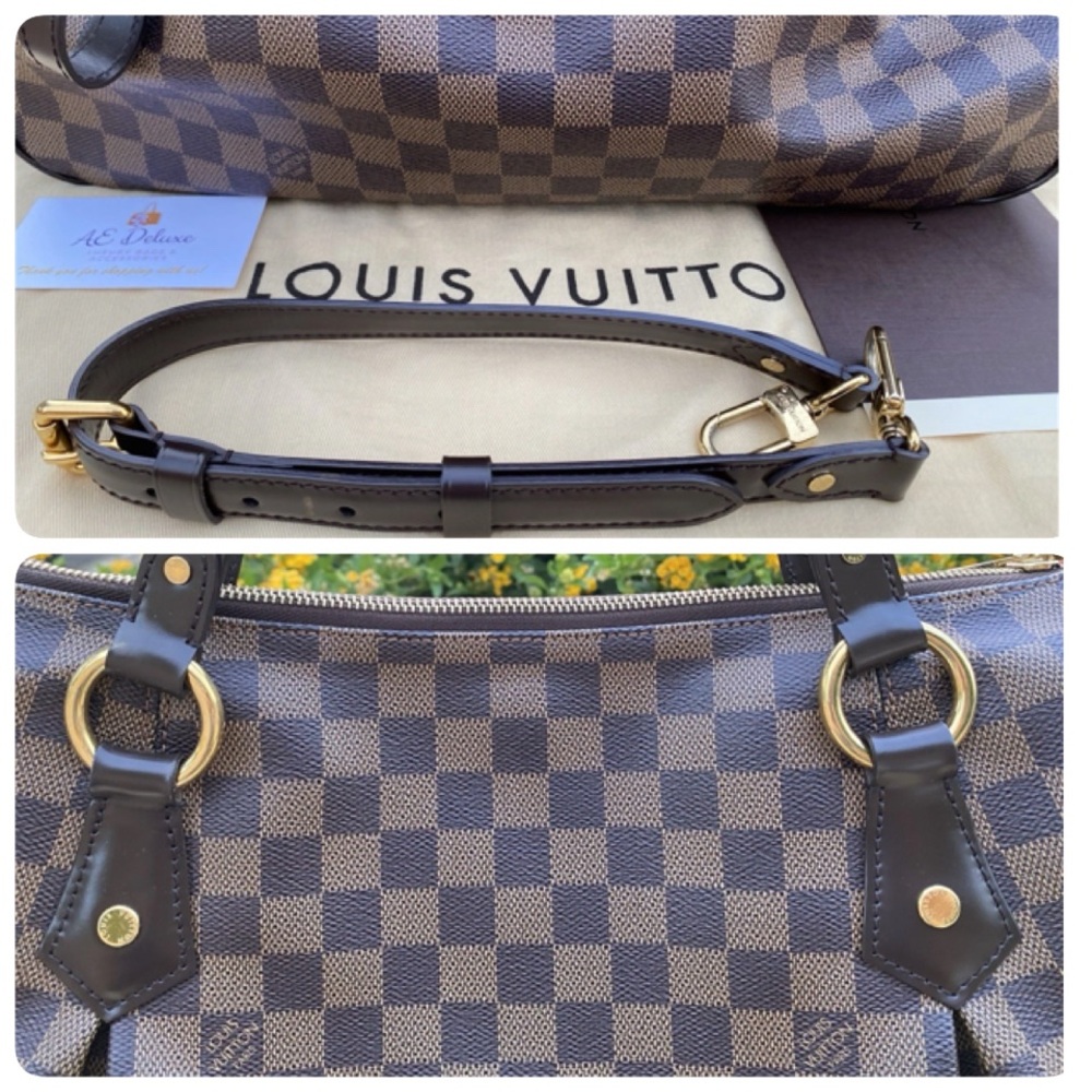 Louis Vuitton Brown and Black Hobo with Damier Ebene Canvas - Picture 5 of 12